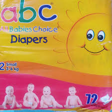 ABC Diaper 2small 72s