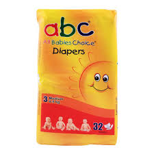 ABC Diaper 3med 32s
